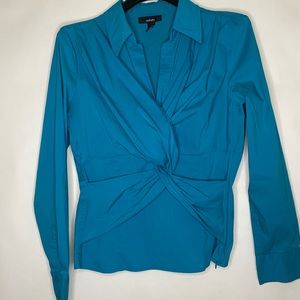 Alfani Blue Long Sleeve Blouse